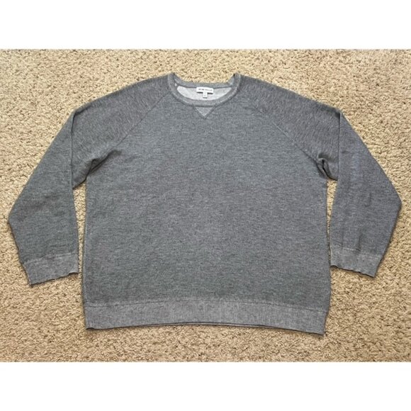 Peter Millar Men Gale Gray Hartford Crew Sweater Size XLarge XL EUC Wool Cotton - Picture 1 of 6